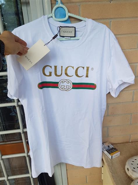 maglietta bianca gucci|Gucci.